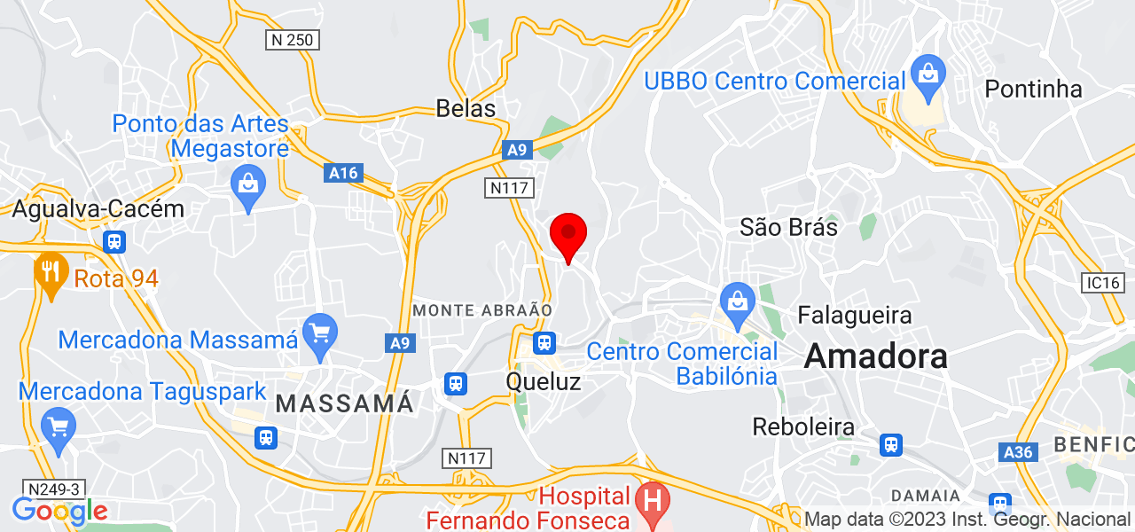 Natan vieira de Almeida - Lisboa - Sintra - Mapa