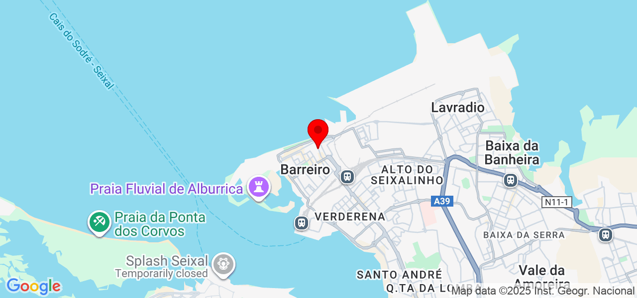 Empregada doméstica e limpeza - Setúbal - Barreiro - Mapa