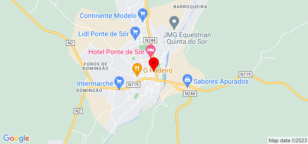 Paulo R&ecirc;go - Portalegre - Ponte de Sor - Mapa