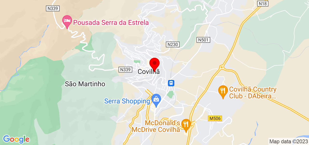 Isabel - Castelo Branco - Covilhã - Mapa