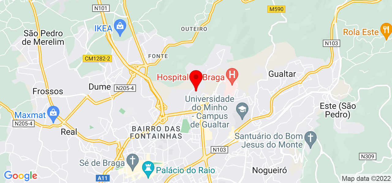 Jo&atilde;o Oliveira - Braga - Braga - Mapa
