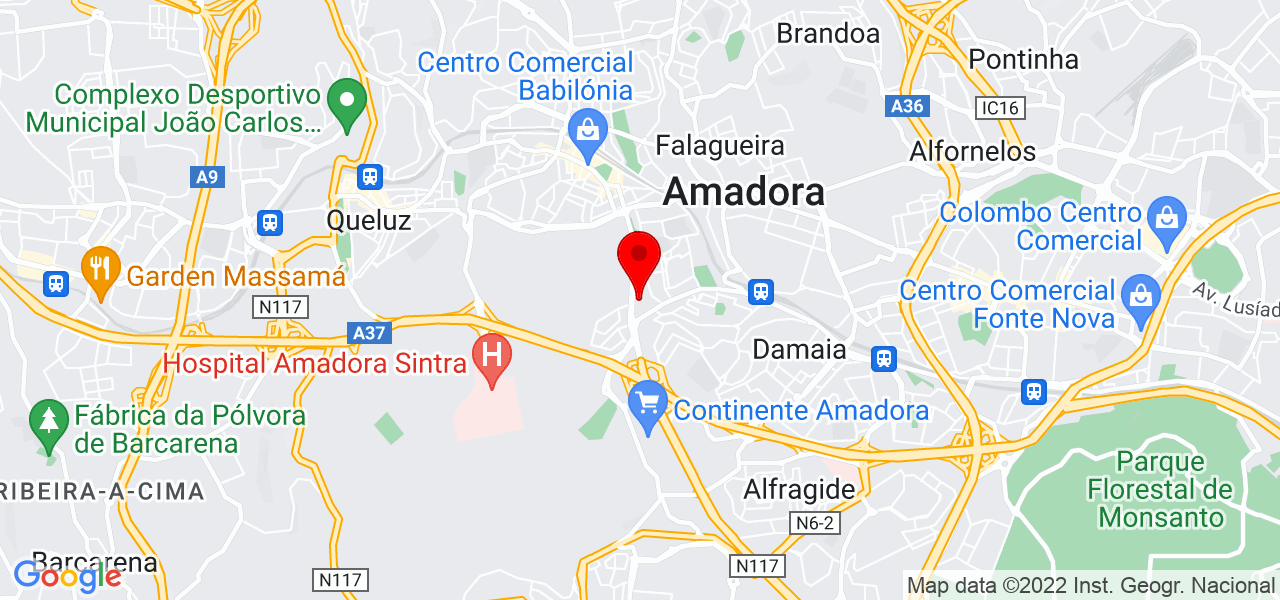 Lu&iacute;s Azevedo Silva - Lisboa - Amadora - Mapa