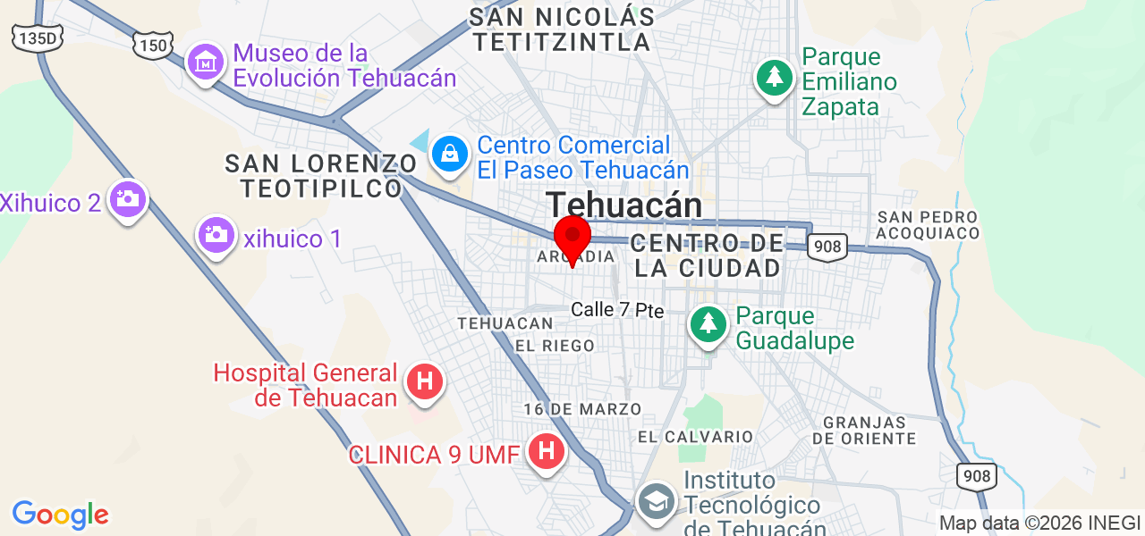 ReparaYa-soluciones - Puebla - Tehuacán - Mapa