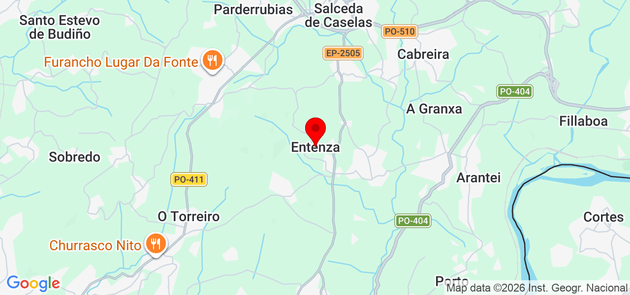 Rub&eacute;n - Galicia - Salceda de Caselas - Mapa