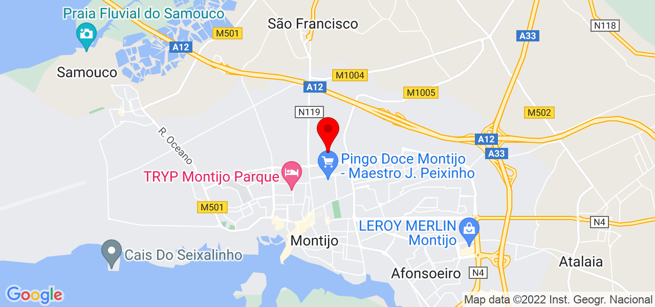 Nuno Rebocho - Setúbal - Montijo - Mapa