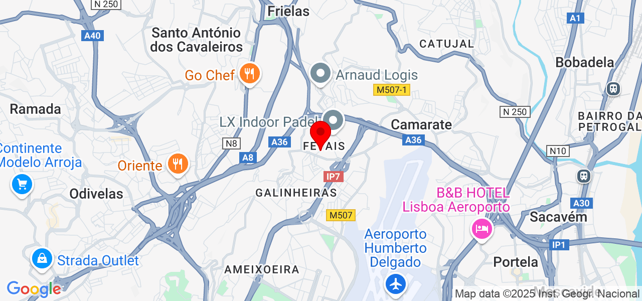 Mercedes Santana - Lisboa - Loures - Map