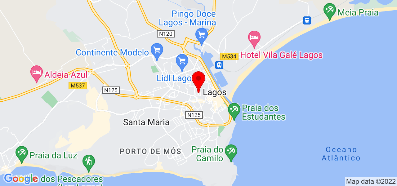 Márcia Rachide - Faro - Lagos - Mapa