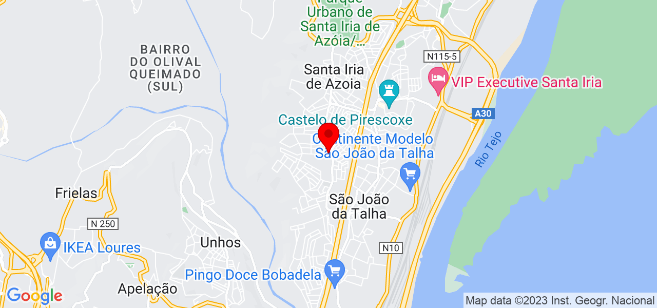 Buffet de festas - Lisboa - Loures - Mapa