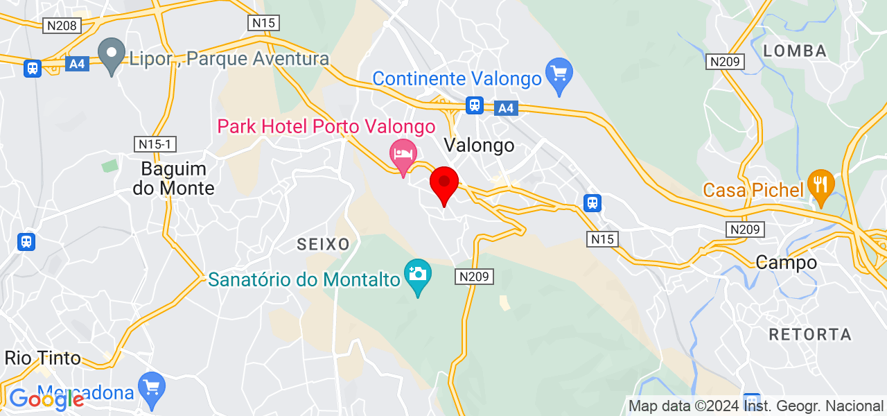 Vânia oliveira - Porto - Valongo - Map
