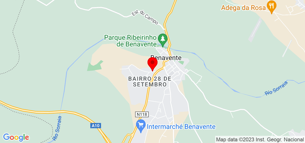 P&amp;M Empreendimento Digital - Santarém - Benavente - Mapa