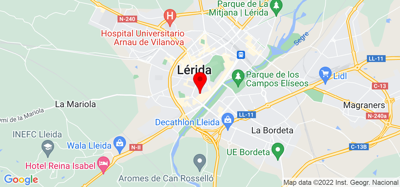 Katherine idarraga - Cataluña - Lleida - Mapa