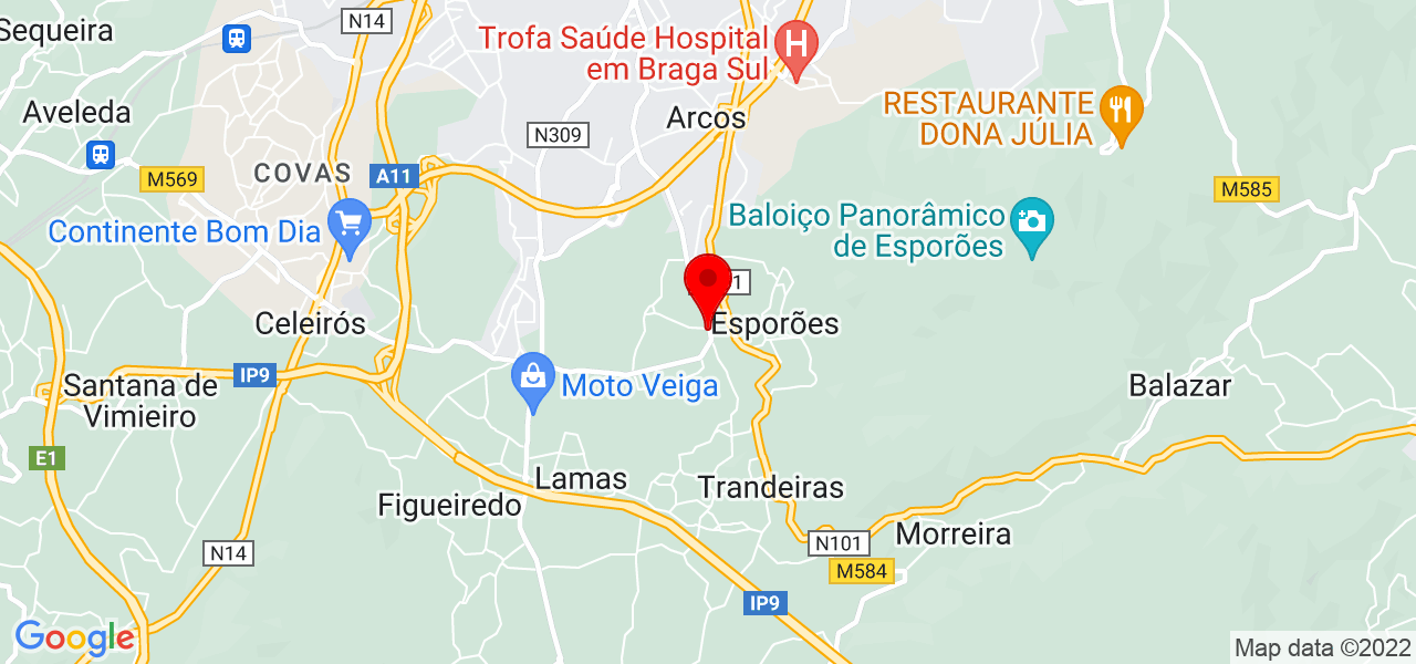 Roberto Pereira - Braga - Braga - Mapa