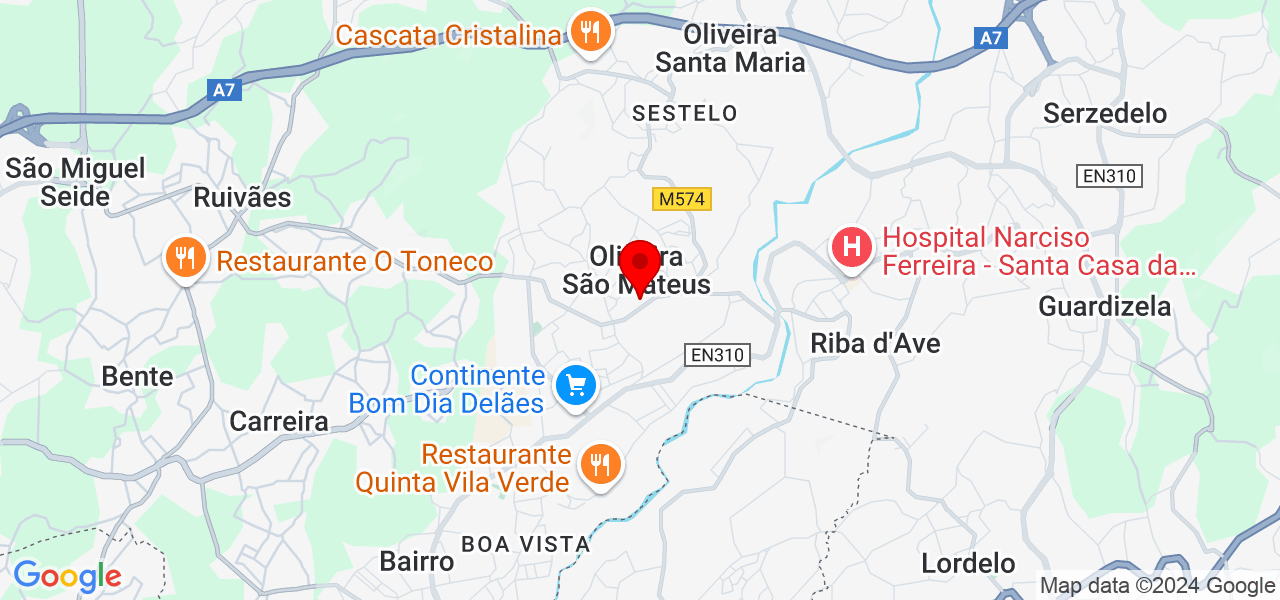 Jorge Cardoso - Braga - Vila Nova de Famalicão - Mapa