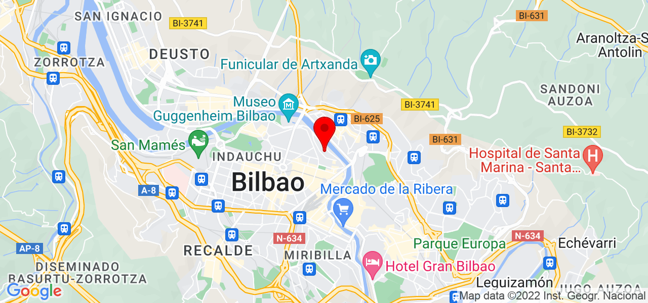 Isabella Villegas fotograf&iacute;a - País Vasco - Bilbao - Mapa