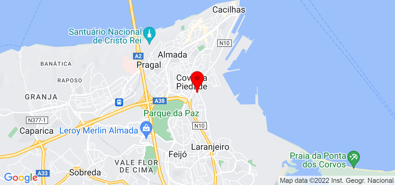 Marco Quaresma - Setúbal - Almada - Map