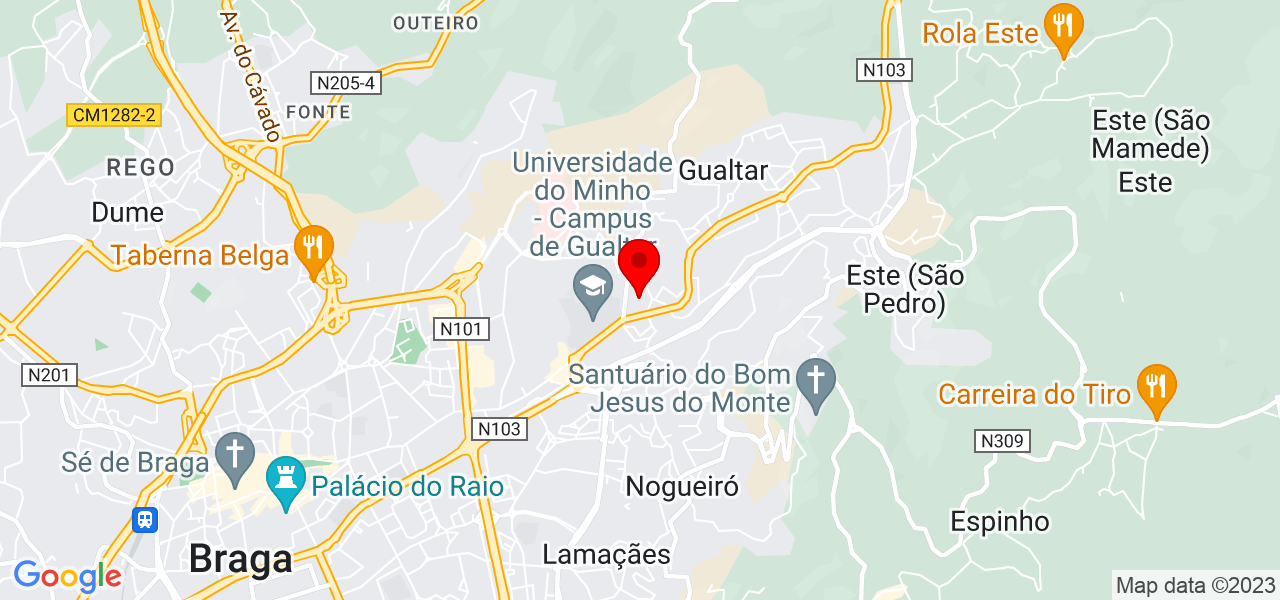 Nayara Calegari Tezza - Braga - Braga - Mapa