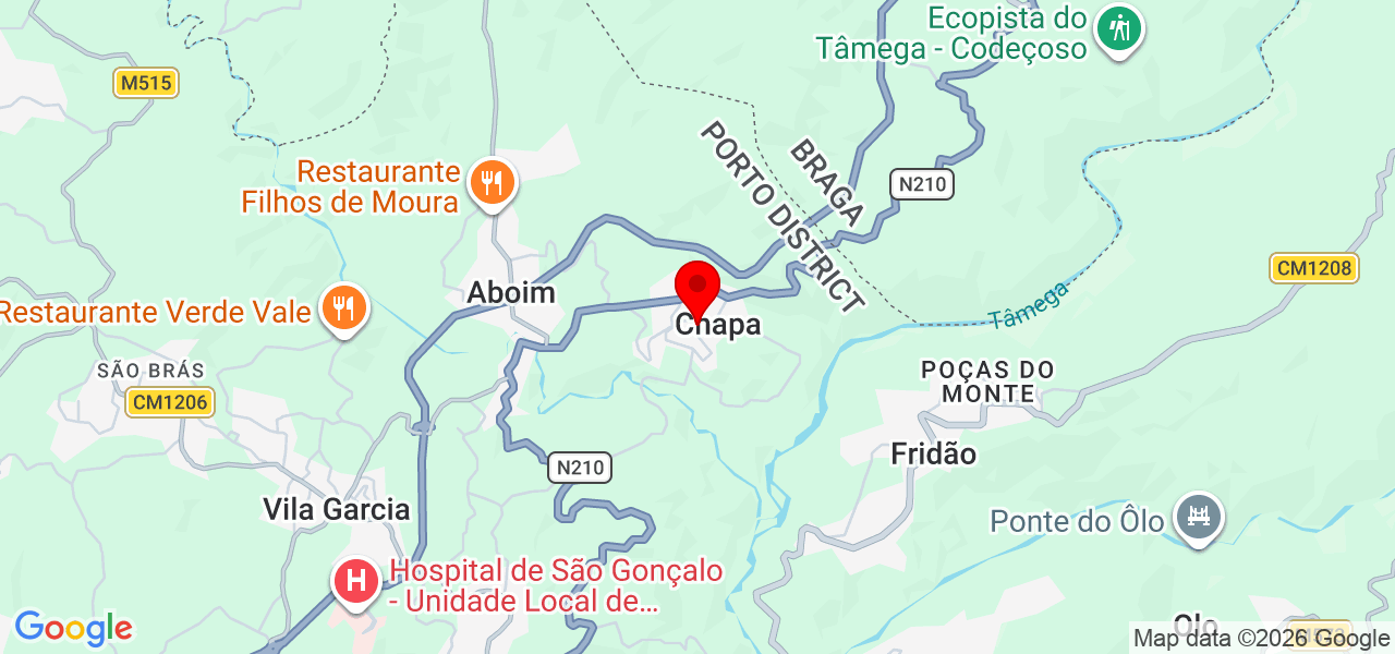 Bruna Monteiro - Porto - Amarante - Mapa