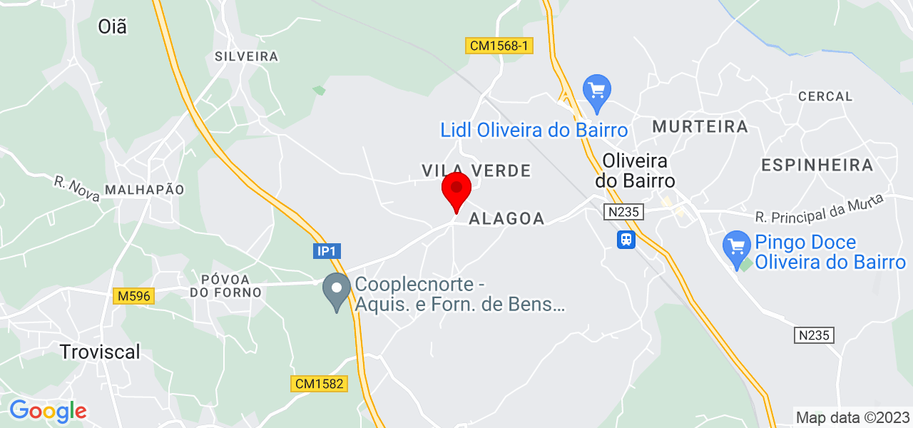 IdeaLuz - Aveiro - Oliveira do Bairro - Map