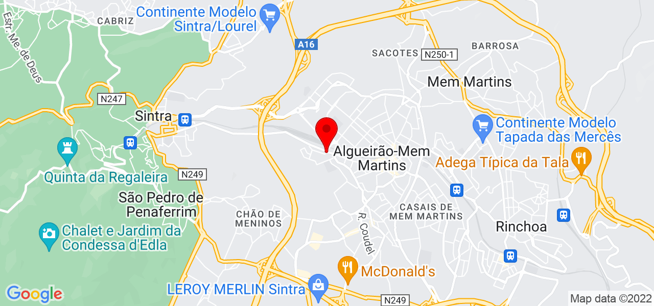 konde bruno - Lisboa - Sintra - Mapa