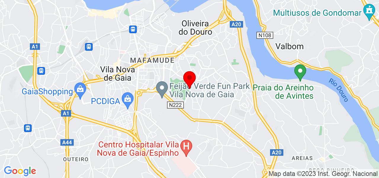 Falcone Prado - Porto - Vila Nova de Gaia - Mapa