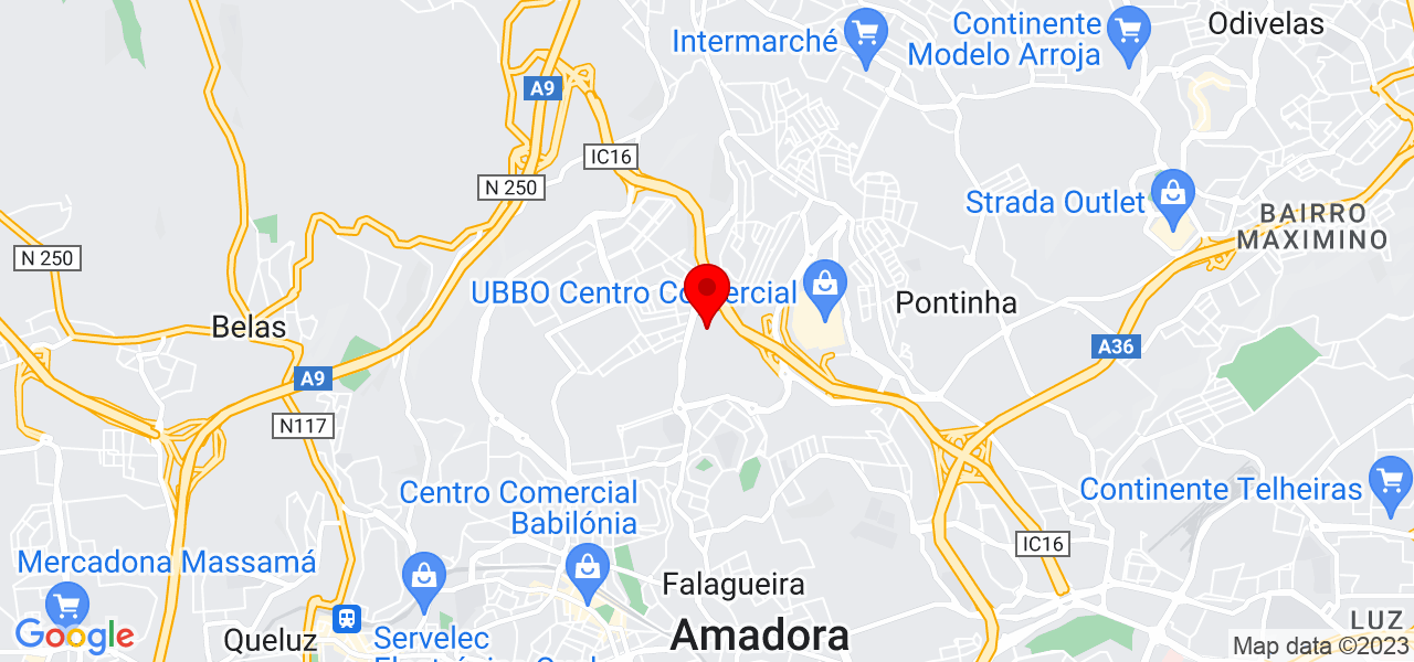 L&eacute;o Medeiros - Lisboa - Amadora - Mapa