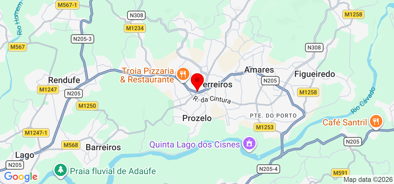 Afonso Rodrigues PT - Braga - Amares - Mapa