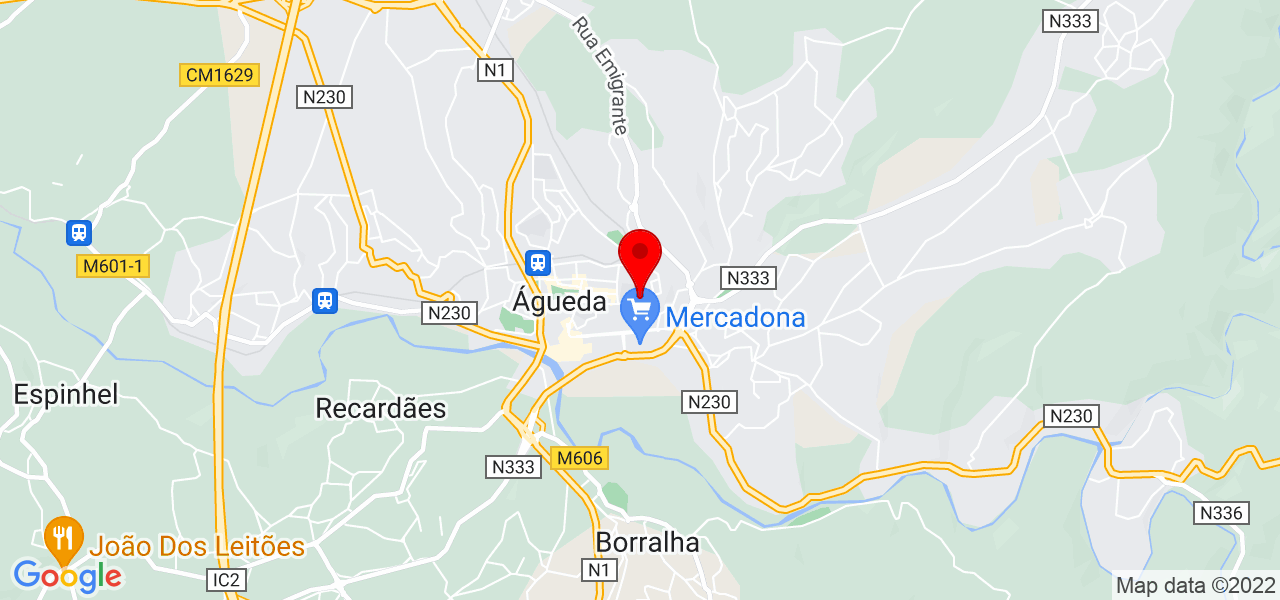 Adriana - Aveiro - Águeda - Mapa