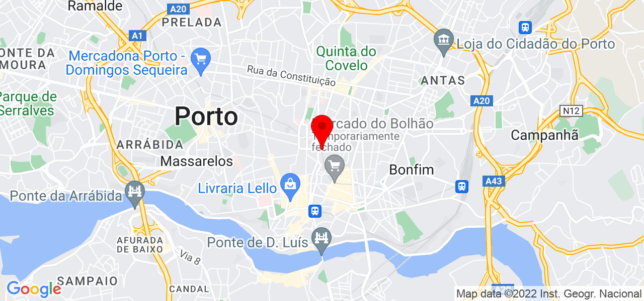 PAULO RODRIGUES CONSULTORES DE GEST&Atilde;O, LDA - Porto - Porto - Mapa