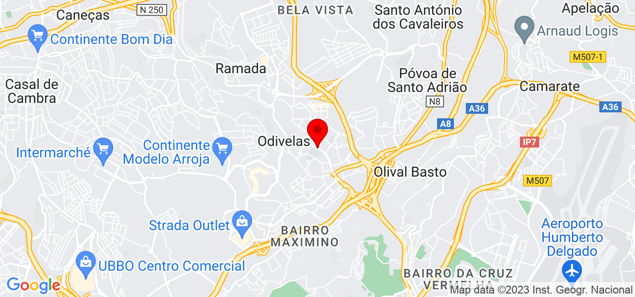 Ana Mendes - Lisboa - Odivelas - Map