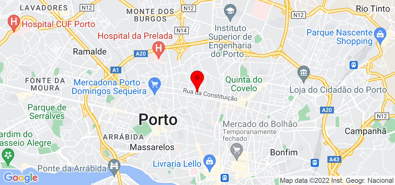 Hanna Zhukovska - Porto - Porto - Mapa