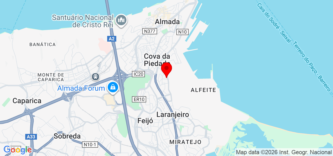 Ricardo Santos - Setúbal - Almada - Mapa