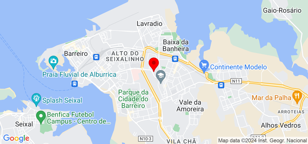 Sandra Pinela - Setúbal - Barreiro - Mapa