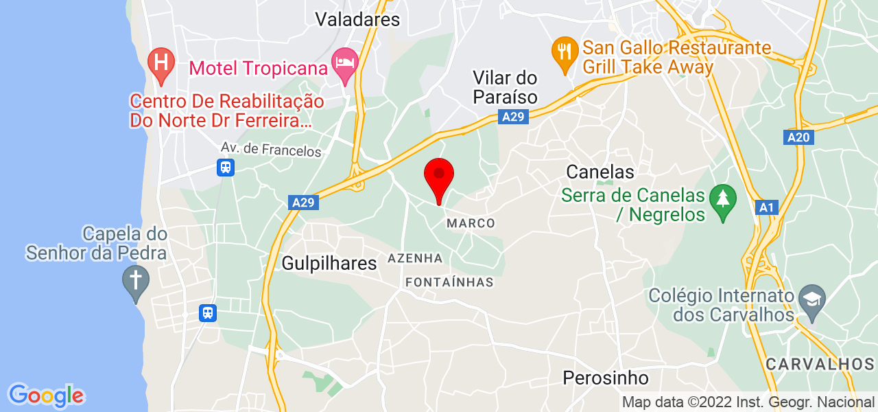 Tiago Rodrigues - Porto - Vila Nova de Gaia - Mapa