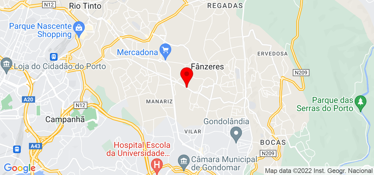 Pilar Penetra MUA - Porto - Gondomar - Karte