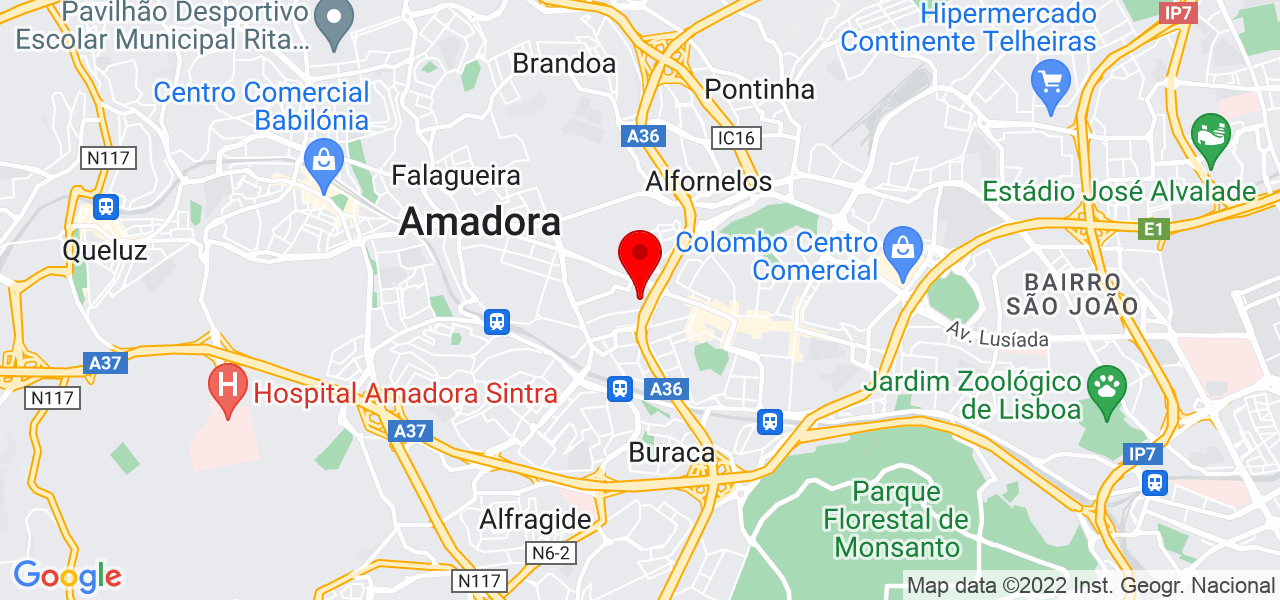 Ana Filipa Sousa - Lisboa - Amadora - Mapa
