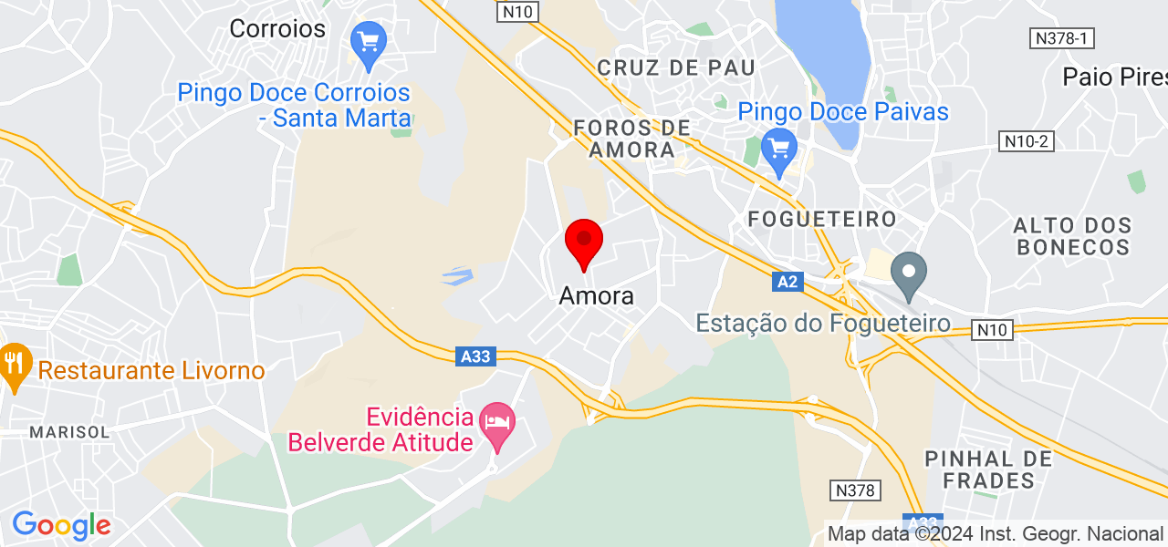 Paulo Vieira - Setúbal - Seixal - Map