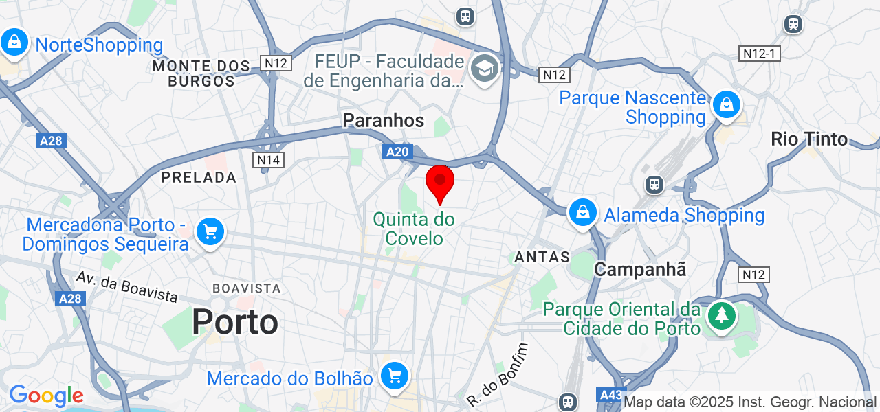 Isabela Quirino - Porto - Porto - Mapa