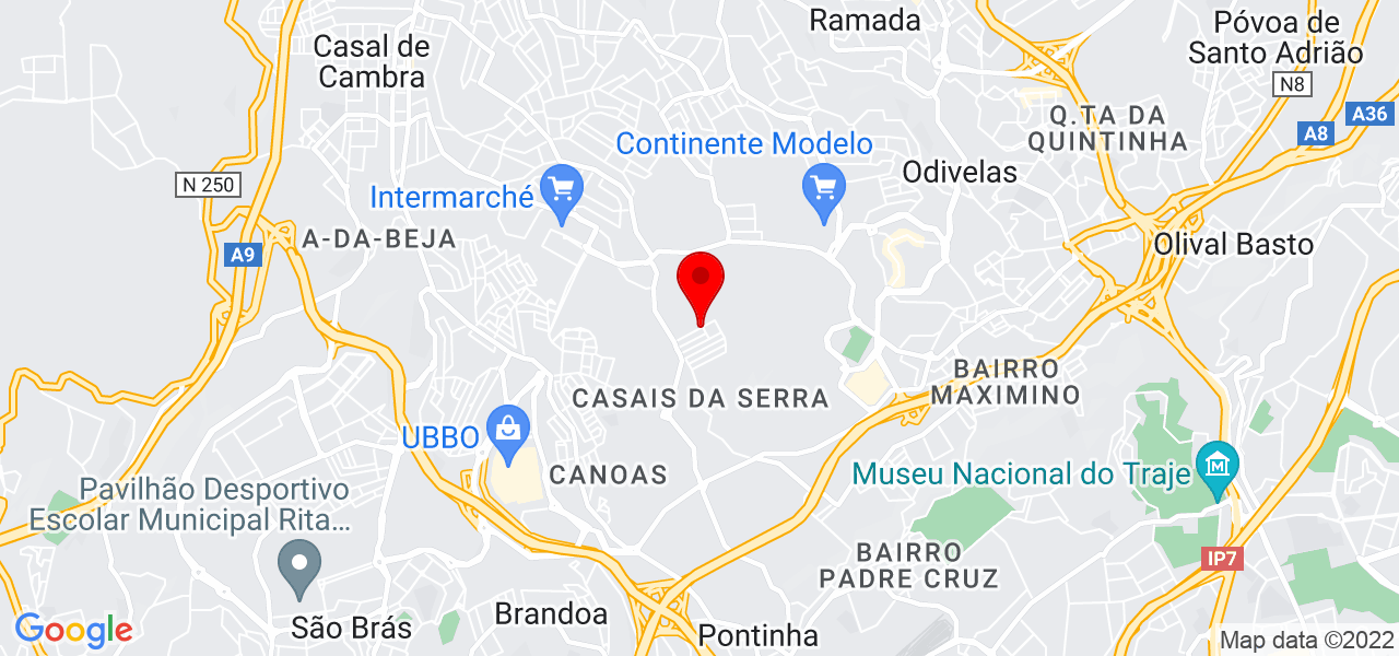 Joao paulo Ferreira - Lisboa - Odivelas - Mapa