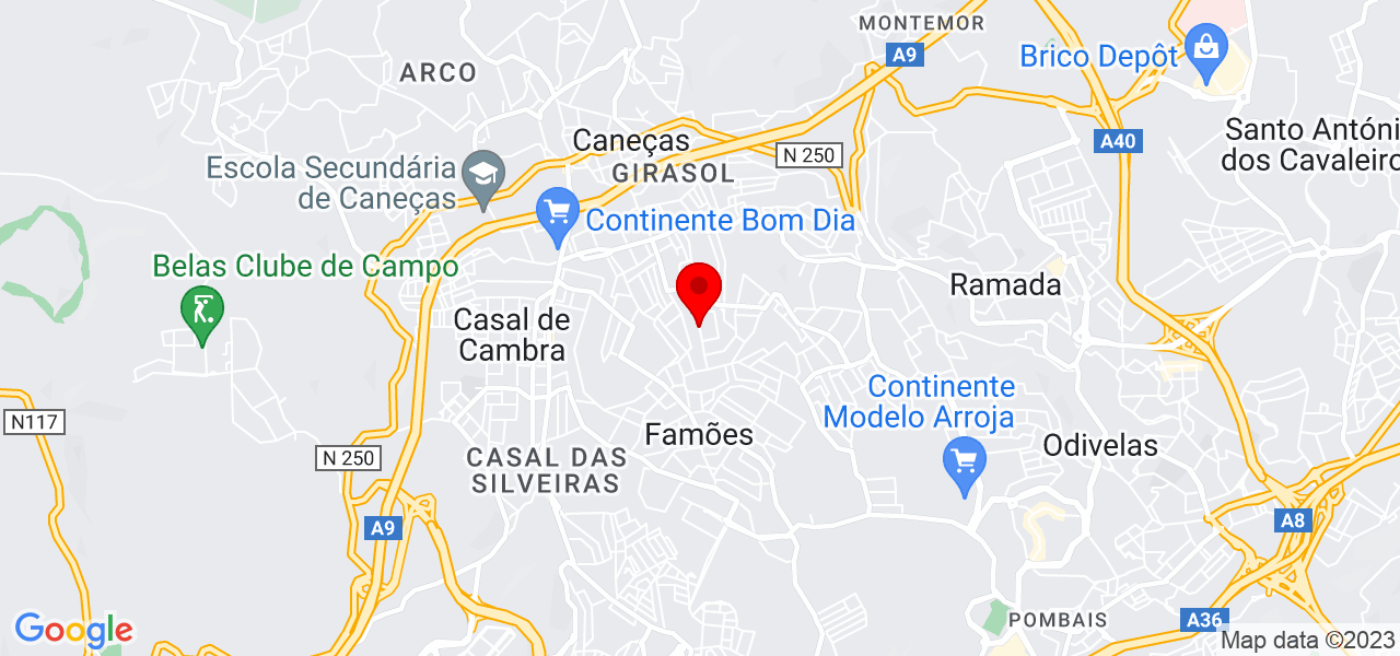 Ana da Nova - Lisboa - Odivelas - Mapa