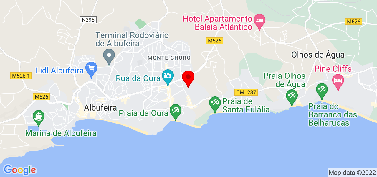 Cristian - Faro - Albufeira - Mapa