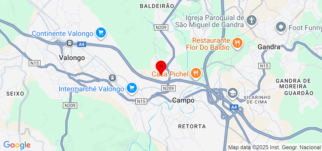 Marcio Lira - Porto - Valongo - Karte
