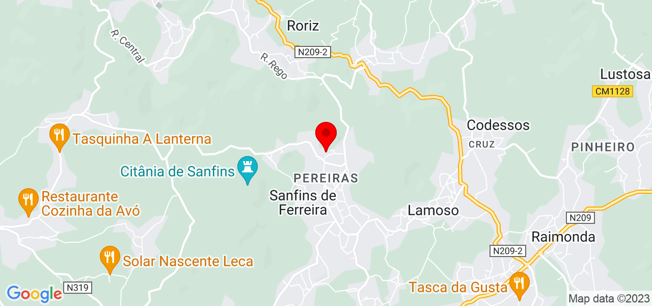 Diana Costa - Porto - Paços de Ferreira - Mapa
