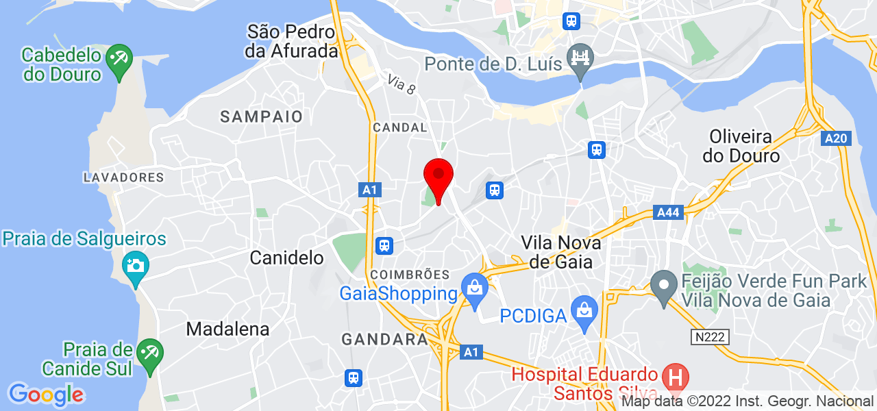 Rian Pereira Laranjeira - Porto - Vila Nova de Gaia - Mapa