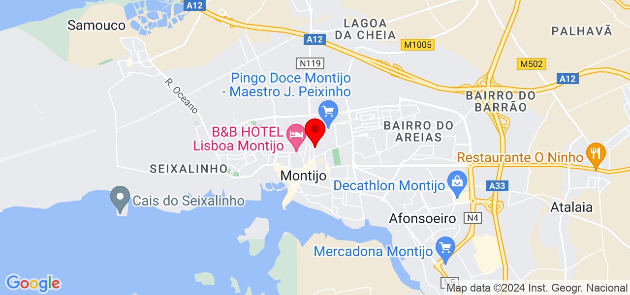 Rosa - Setúbal - Montijo - Mapa