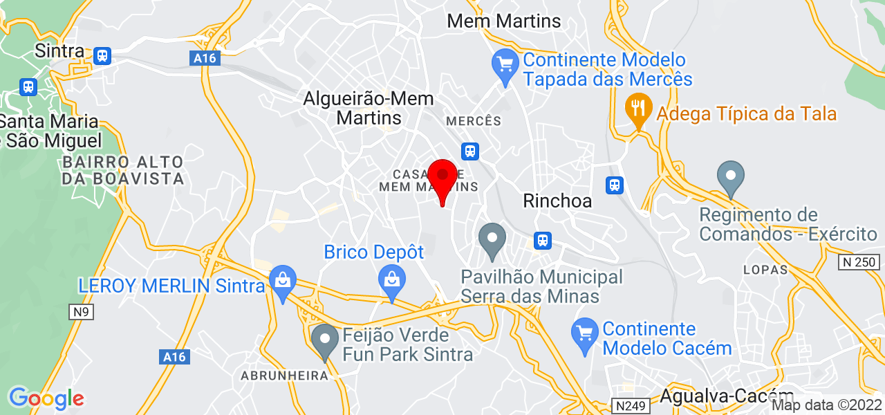 Tiago - Lisboa - Sintra - Mapa