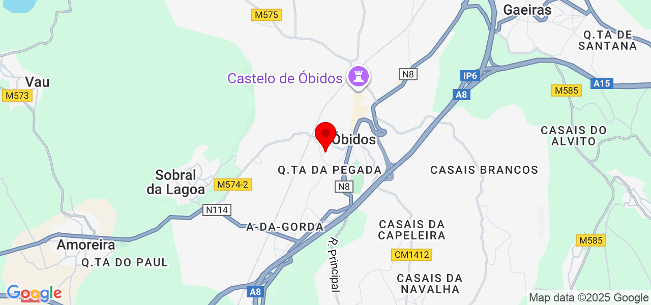 Raquel - Leiria - Óbidos - Mapa