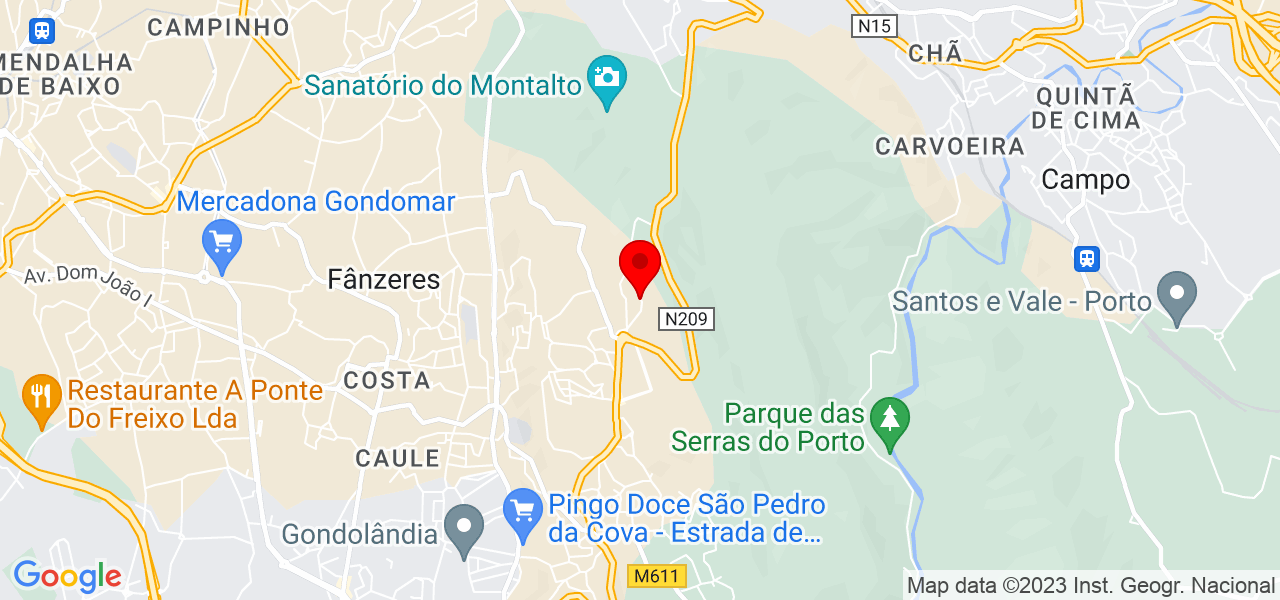 A.F.N.Servi&ccedil;os - Porto - Gondomar - Mapa