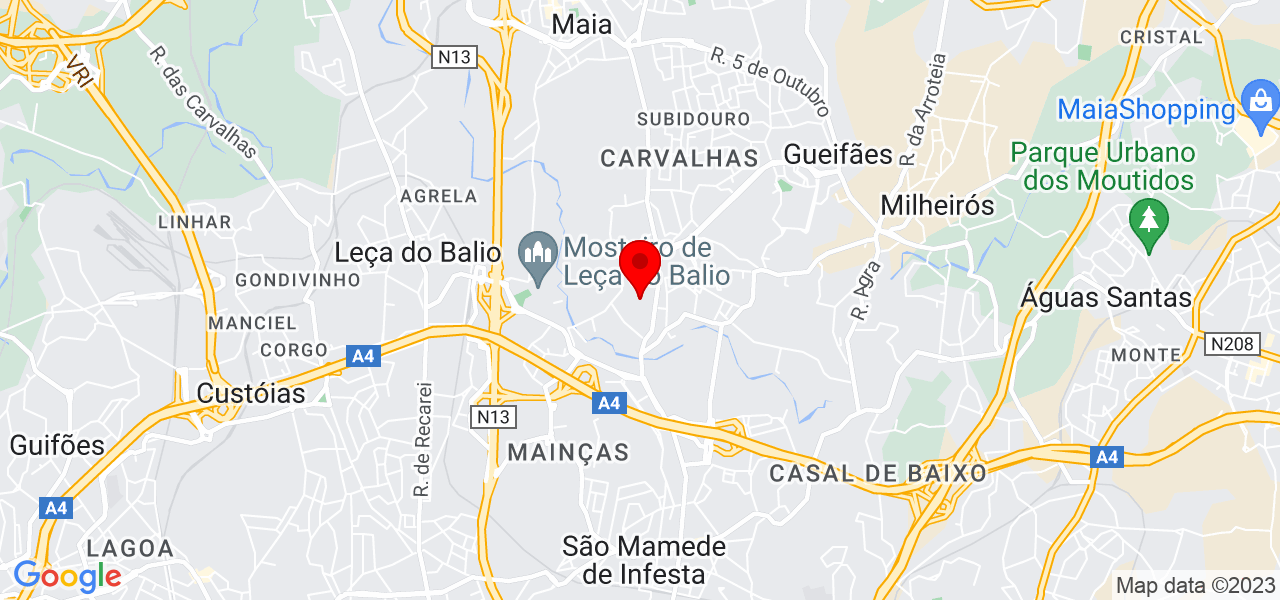 In&ecirc;s Rodrigues - Porto - Matosinhos - Mapa