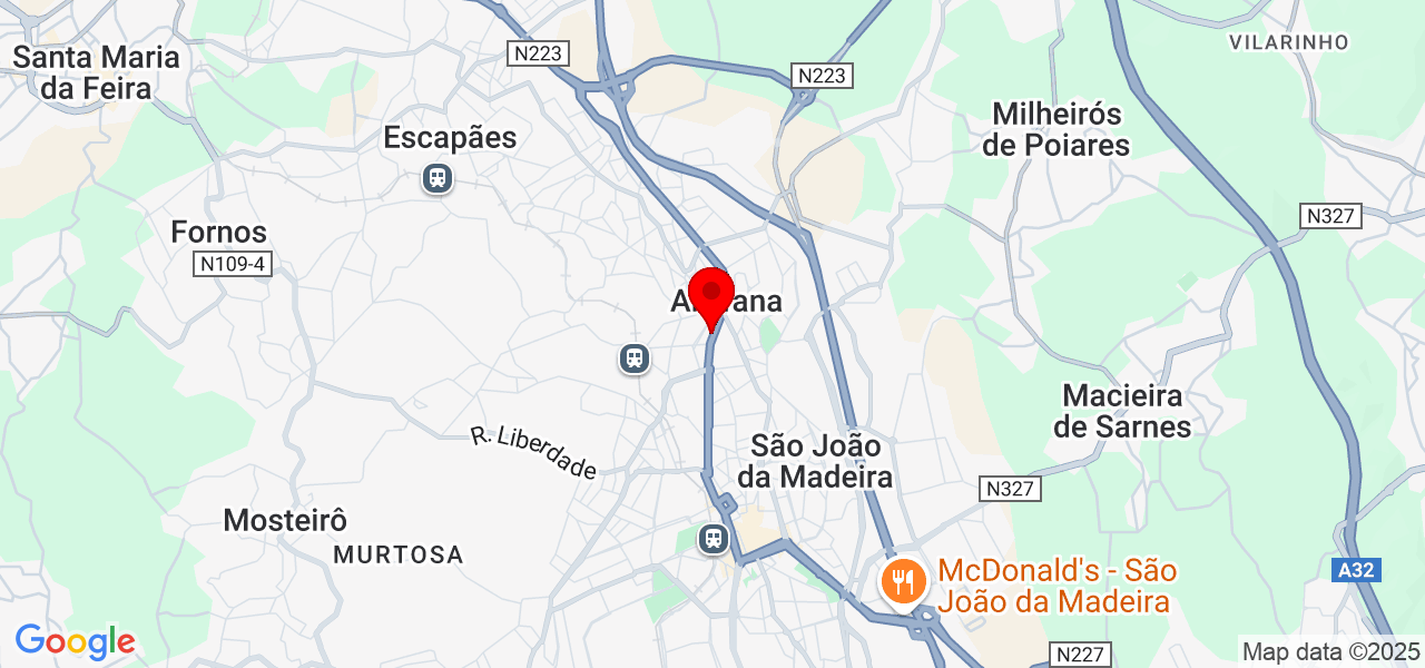 Emerson Destefani - Aveiro - Santa Maria da Feira - Mapa