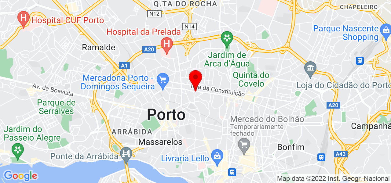 Fernanda de Paula - Porto - Porto - Mapa